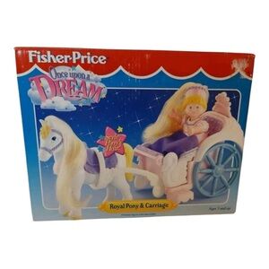 LOVING FAMILY ONCE UPON A DREAM ROYAL PONY & CARRIAGE FISHER PRICE 1995